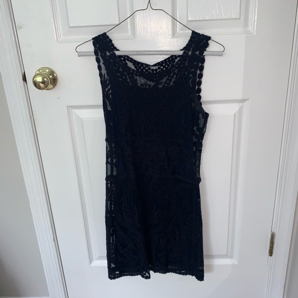 Express navy dress